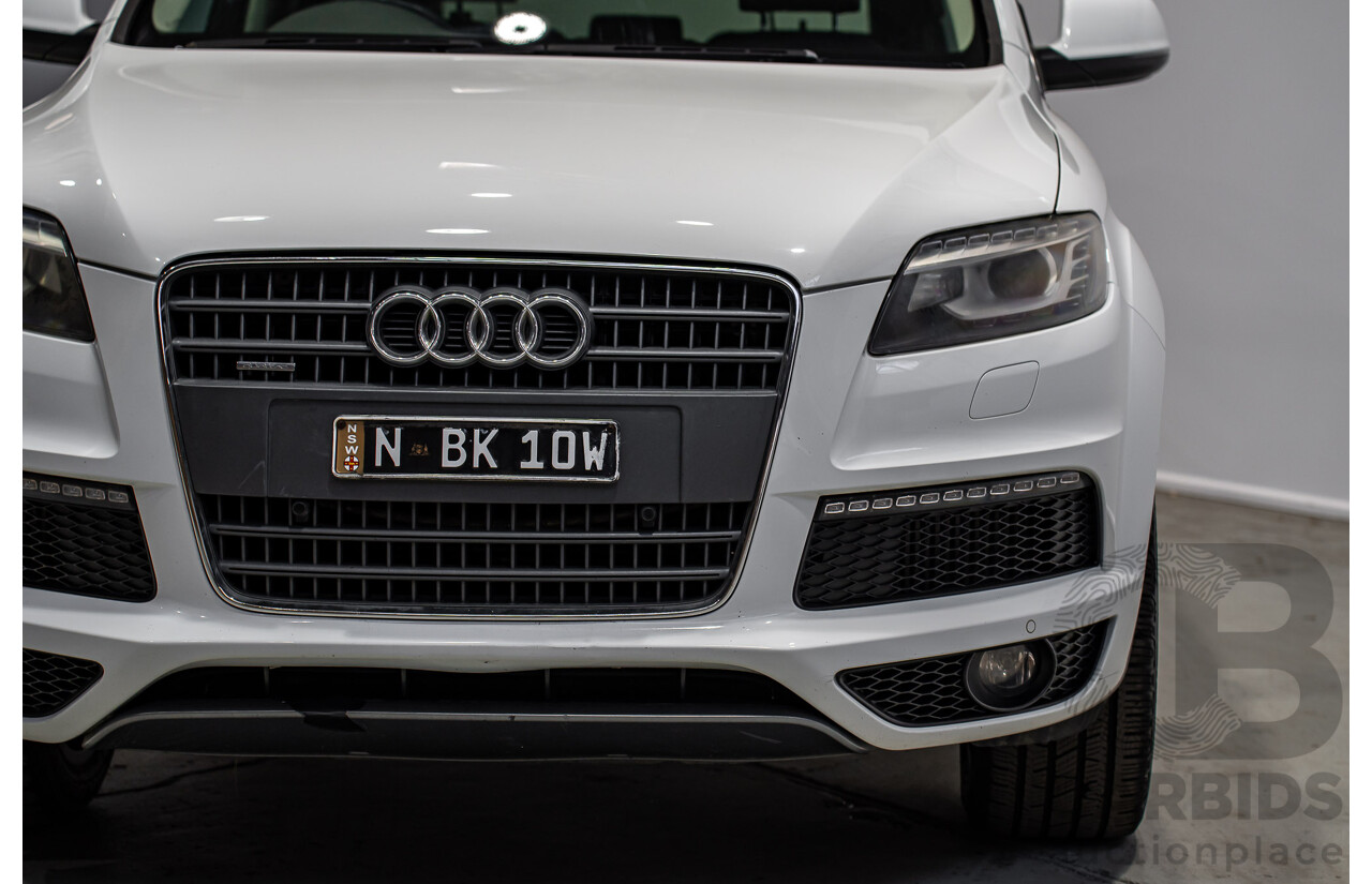 07/2013 Audi Q7 3.0 TDI QUATTRO AWD MY13 4d Wagon Carrara White 3.0L 7 Seats