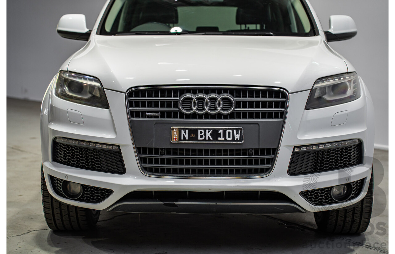07/2013 Audi Q7 3.0 TDI QUATTRO AWD MY13 4d Wagon Carrara White 3.0L 7 Seats