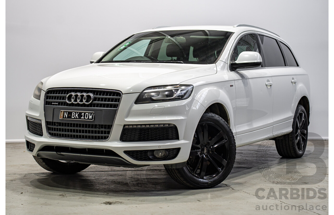07/2013 Audi Q7 3.0 TDI QUATTRO AWD MY13 4d Wagon Carrara White 3.0L 7 Seats