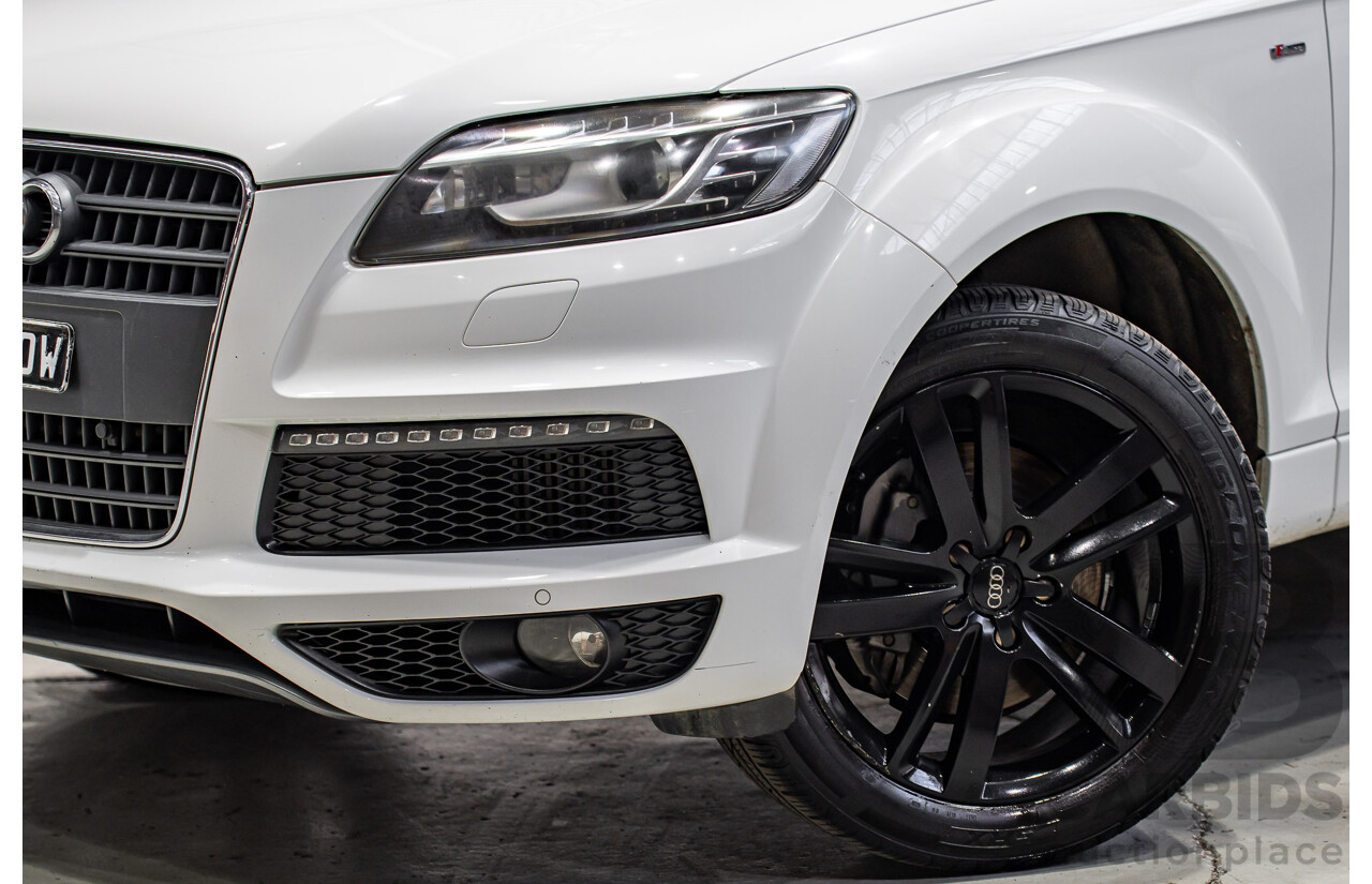 07/2013 Audi Q7 3.0 TDI QUATTRO AWD MY13 4d Wagon Carrara White 3.0L 7 Seats