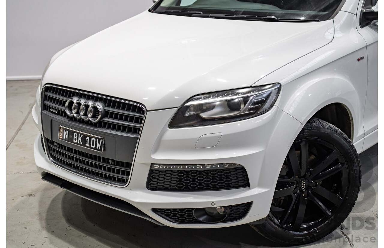 07/2013 Audi Q7 3.0 TDI QUATTRO AWD MY13 4d Wagon Carrara White 3.0L 7 Seats