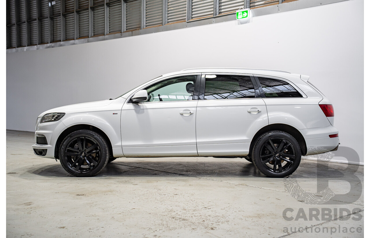 07/2013 Audi Q7 3.0 TDI QUATTRO AWD MY13 4d Wagon Carrara White 3.0L 7 Seats