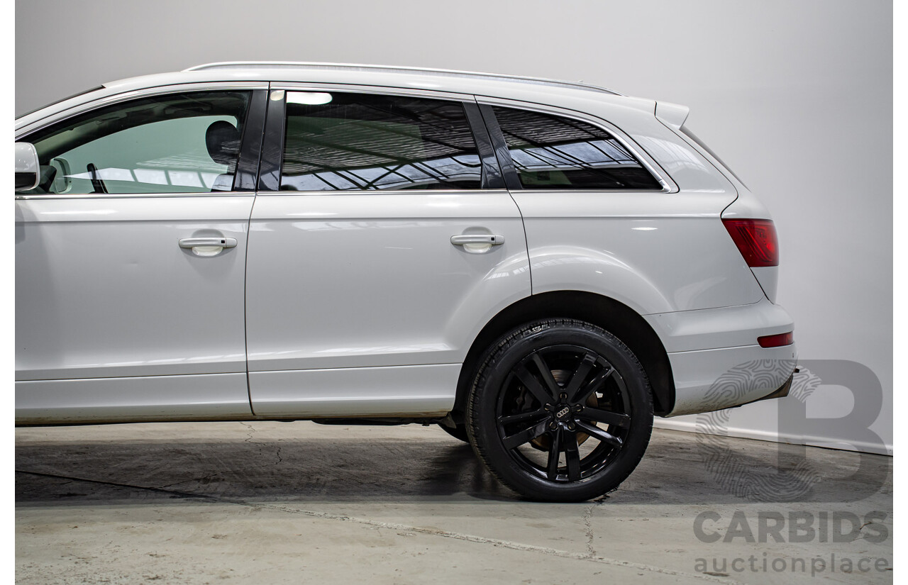 07/2013 Audi Q7 3.0 TDI QUATTRO AWD MY13 4d Wagon Carrara White 3.0L 7 Seats
