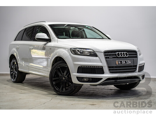 07/2013 Audi Q7 3.0 TDI QUATTRO AWD MY13 4d Wagon Carrara White 3.0L 7 Seats