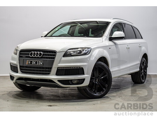 07/2013 Audi Q7 3.0 TDI QUATTRO AWD MY13 4d Wagon Carrara White 3.0L 7 Seats