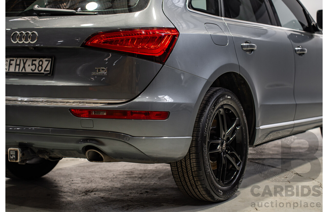 02/2015 Audi Q5 3.0 TDI Quattro (AWD) 8R MY15 4d Wagon Monsoon Gray Metallic V6 Turbo Diesel 3.0L