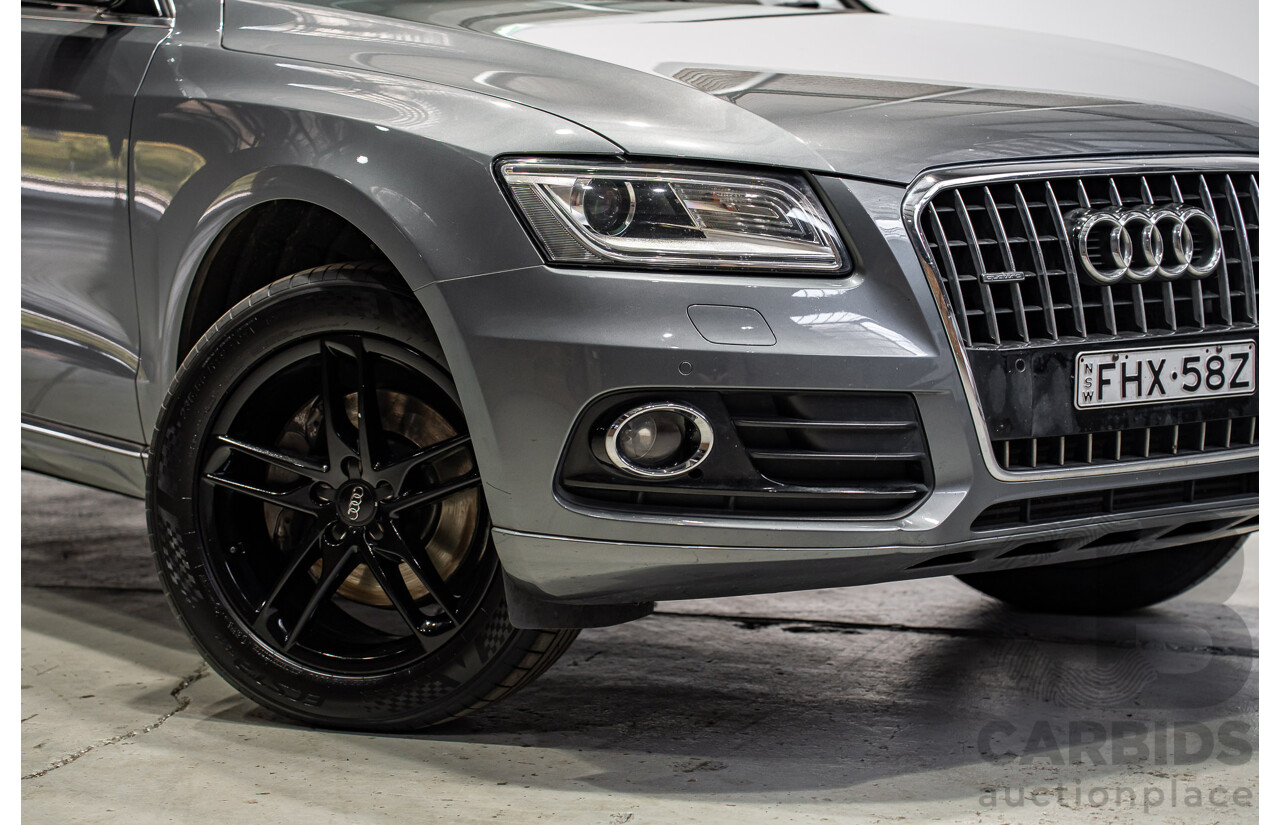 02/2015 Audi Q5 3.0 TDI Quattro (AWD) 8R MY15 4d Wagon Monsoon Gray Metallic V6 Turbo Diesel 3.0L