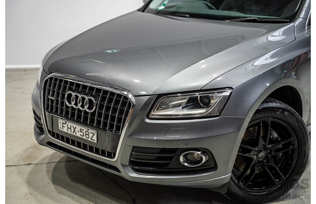 02/2015 Audi Q5 3.0 TDI Quattro (AWD) 8R MY15 4d Wagon Monsoon Gray Metallic V6 Turbo Diesel 3.0L