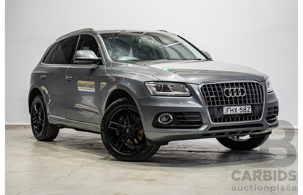 02/2015 Audi Q5 3.0 TDI Quattro (AWD) 8R MY15 4d Wagon Monsoon Gray Metallic V6 Turbo Diesel 3.0L