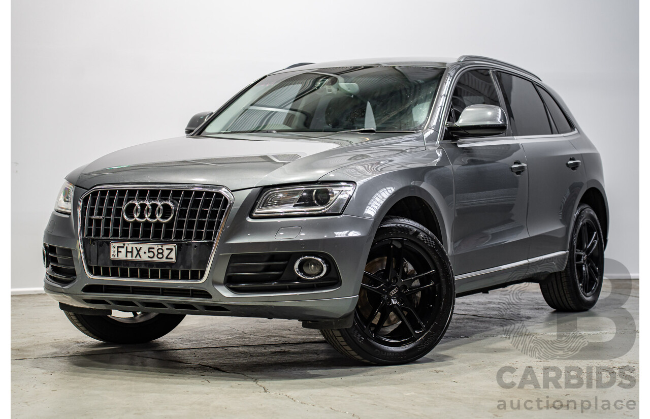 02/2015 Audi Q5 3.0 TDI Quattro (AWD) 8R MY15 4d Wagon Monsoon Gray Metallic V6 Turbo Diesel 3.0L