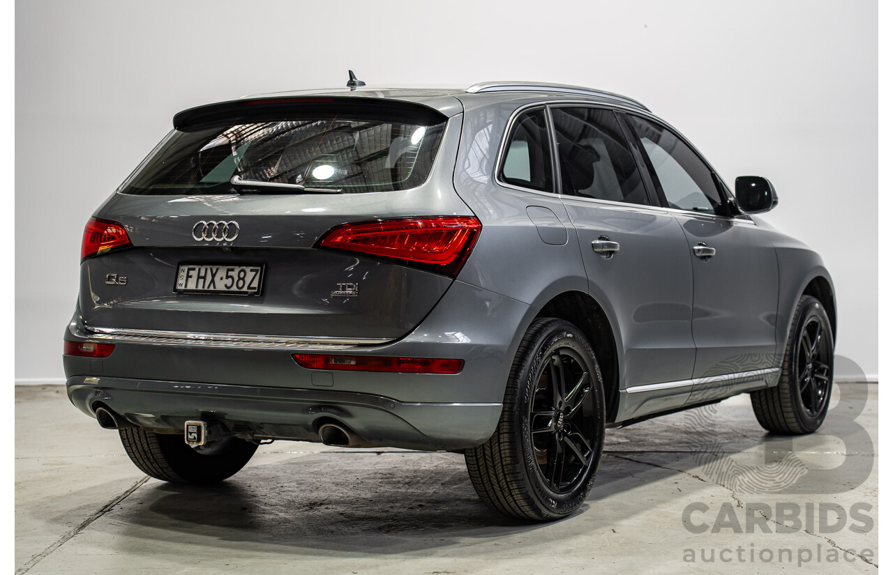 02/2015 Audi Q5 3.0 TDI Quattro (AWD) 8R MY15 4d Wagon Monsoon Gray Metallic V6 Turbo Diesel 3.0L