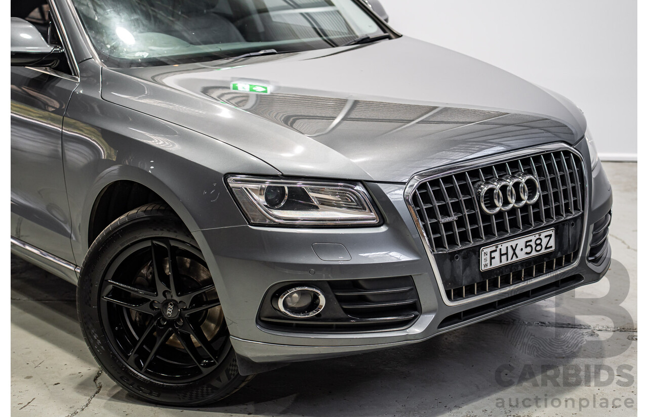 02/2015 Audi Q5 3.0 TDI Quattro (AWD) 8R MY15 4d Wagon Monsoon Gray Metallic V6 Turbo Diesel 3.0L