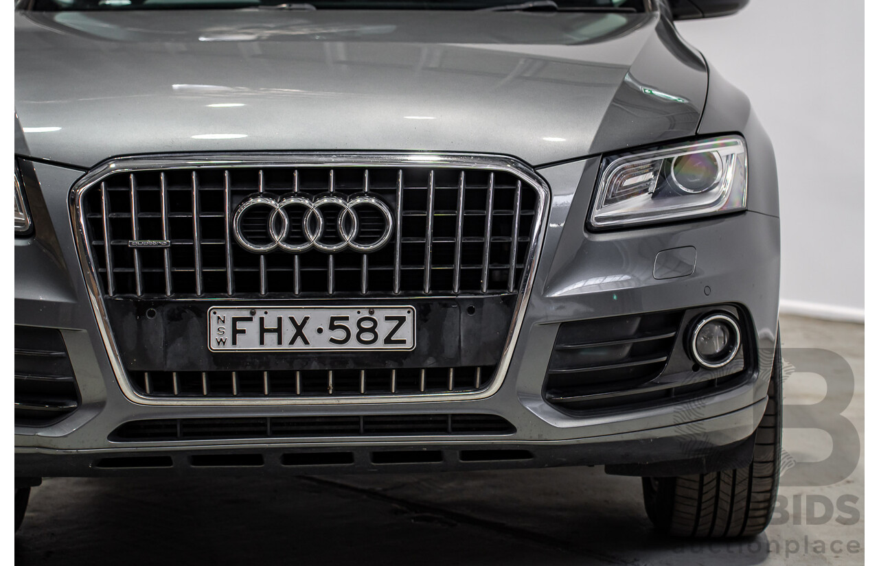 02/2015 Audi Q5 3.0 TDI Quattro (AWD) 8R MY15 4d Wagon Monsoon Gray Metallic V6 Turbo Diesel 3.0L