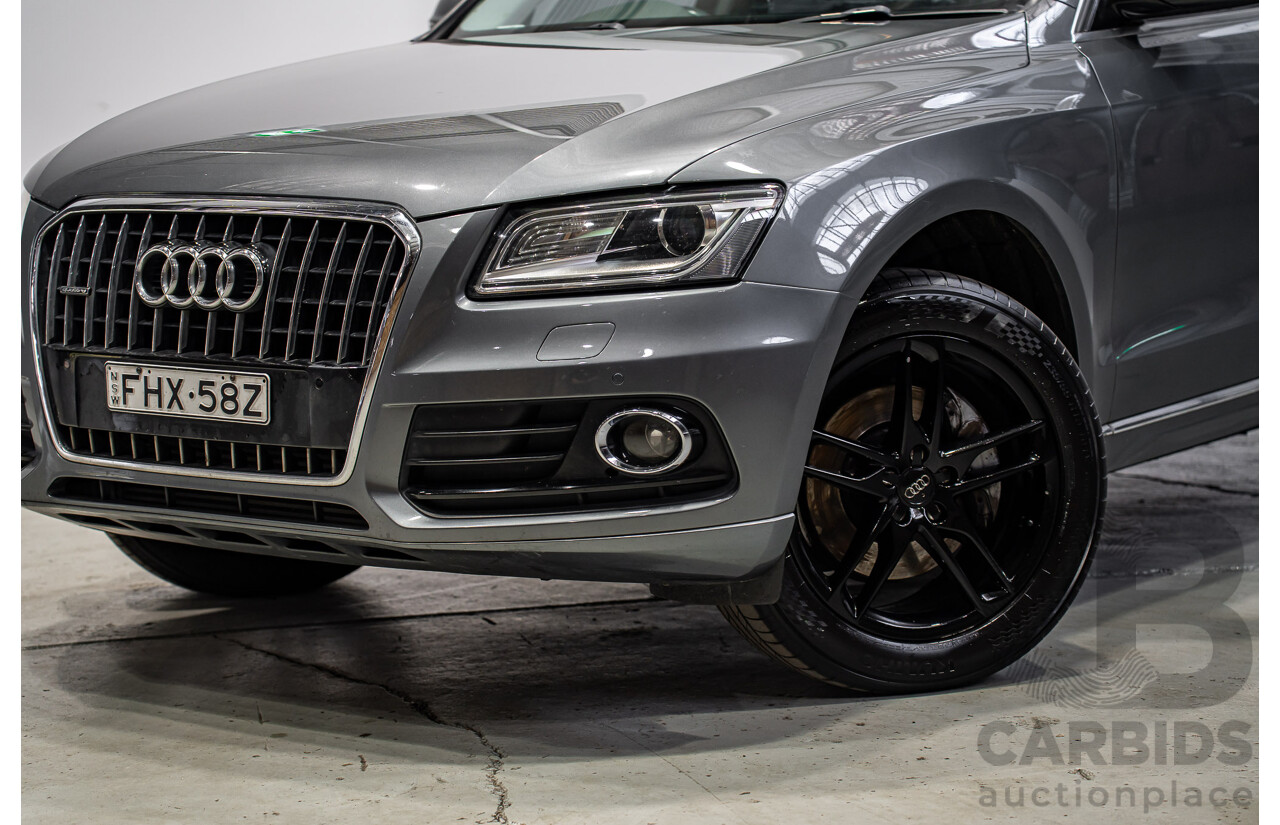 02/2015 Audi Q5 3.0 TDI Quattro (AWD) 8R MY15 4d Wagon Monsoon Gray Metallic V6 Turbo Diesel 3.0L
