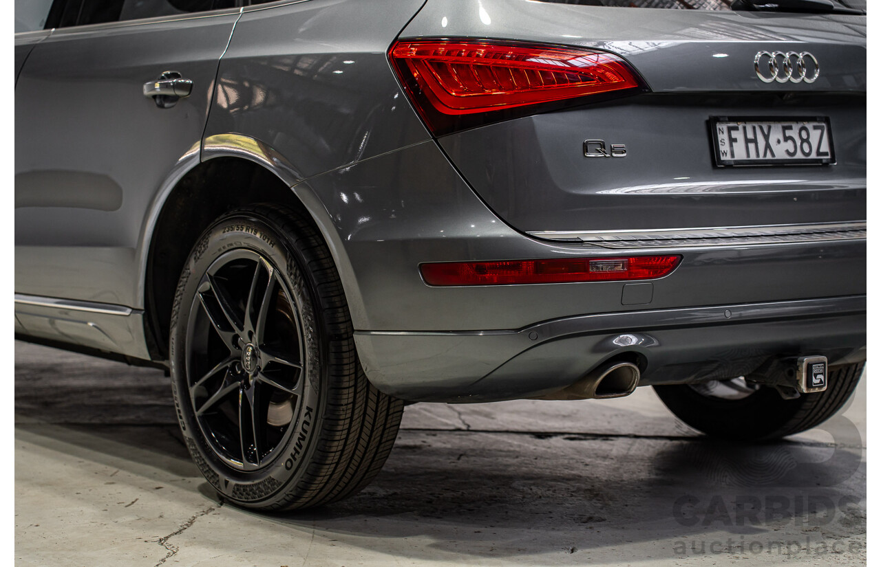 02/2015 Audi Q5 3.0 TDI Quattro (AWD) 8R MY15 4d Wagon Monsoon Gray Metallic V6 Turbo Diesel 3.0L