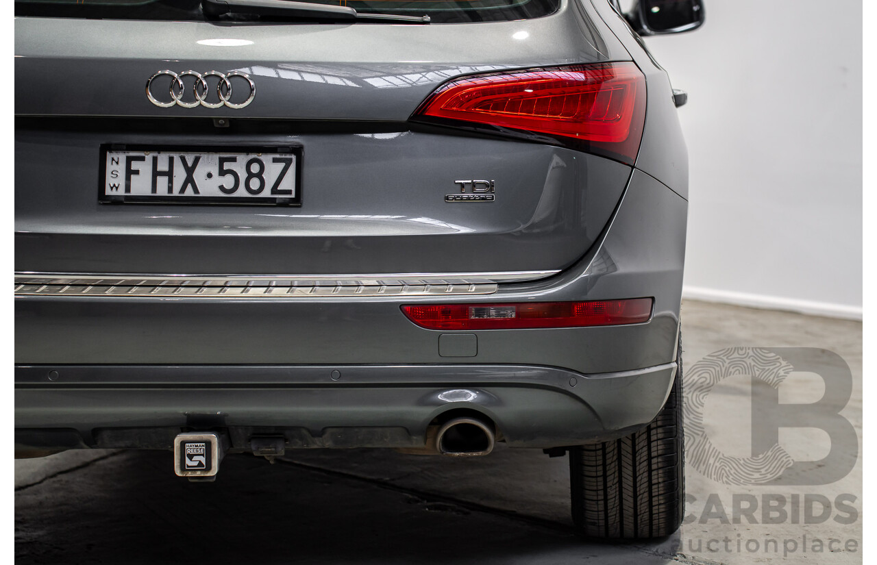02/2015 Audi Q5 3.0 TDI Quattro (AWD) 8R MY15 4d Wagon Monsoon Gray Metallic V6 Turbo Diesel 3.0L