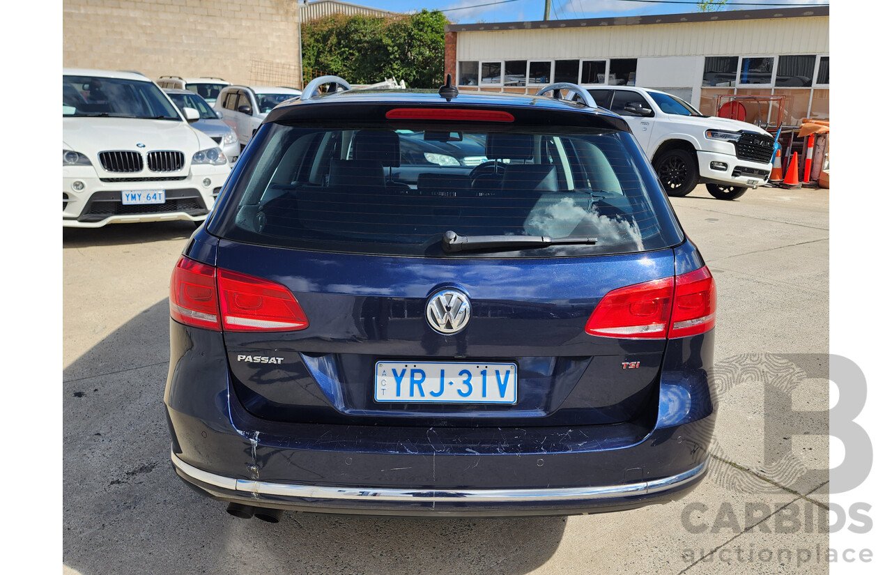 06/2013 Volkswagen Passat 118 TSI 3C MY13 4d Wagon Blue 1.8L
