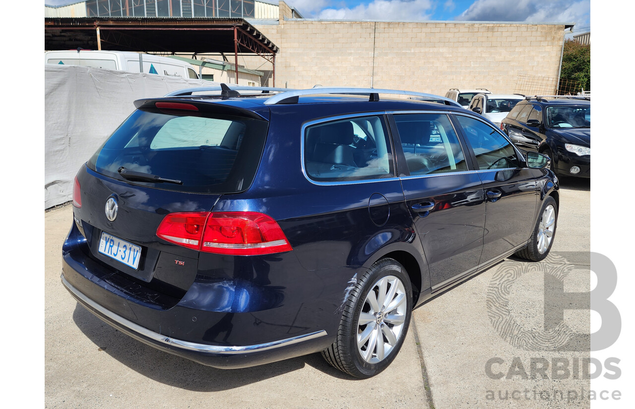 06/2013 Volkswagen Passat 118 TSI 3C MY13 4d Wagon Blue 1.8L