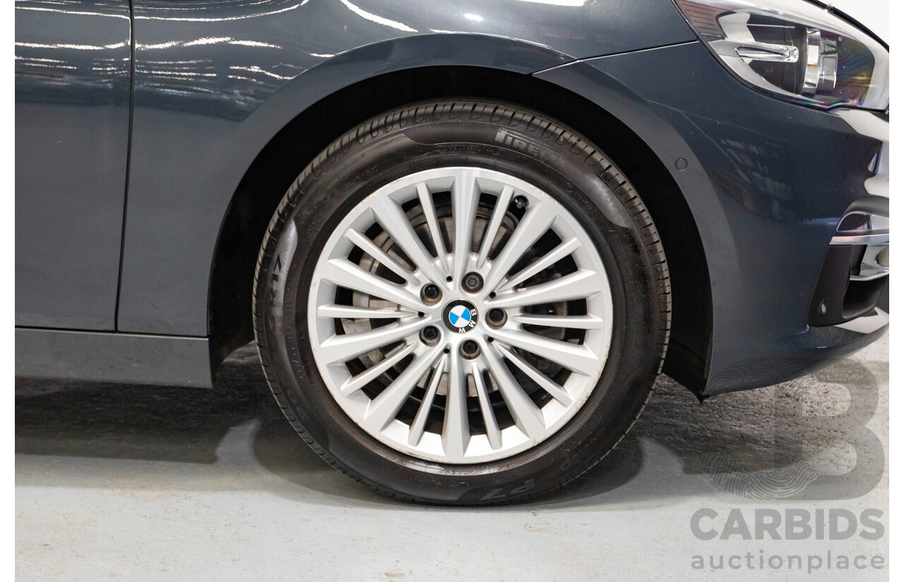 6/2015 BMW 218d Active Tourer Luxury Line F45 4d Wagon Atlantic Grey Turbo Diesel 2.0L