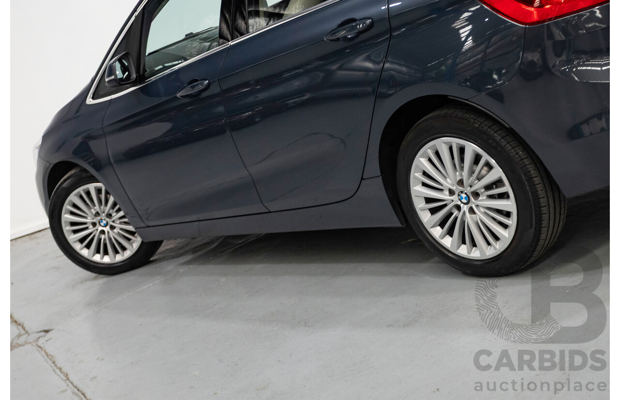 6/2015 BMW 218d Active Tourer Luxury Line F45 4d Wagon Atlantic Grey Turbo Diesel 2.0L