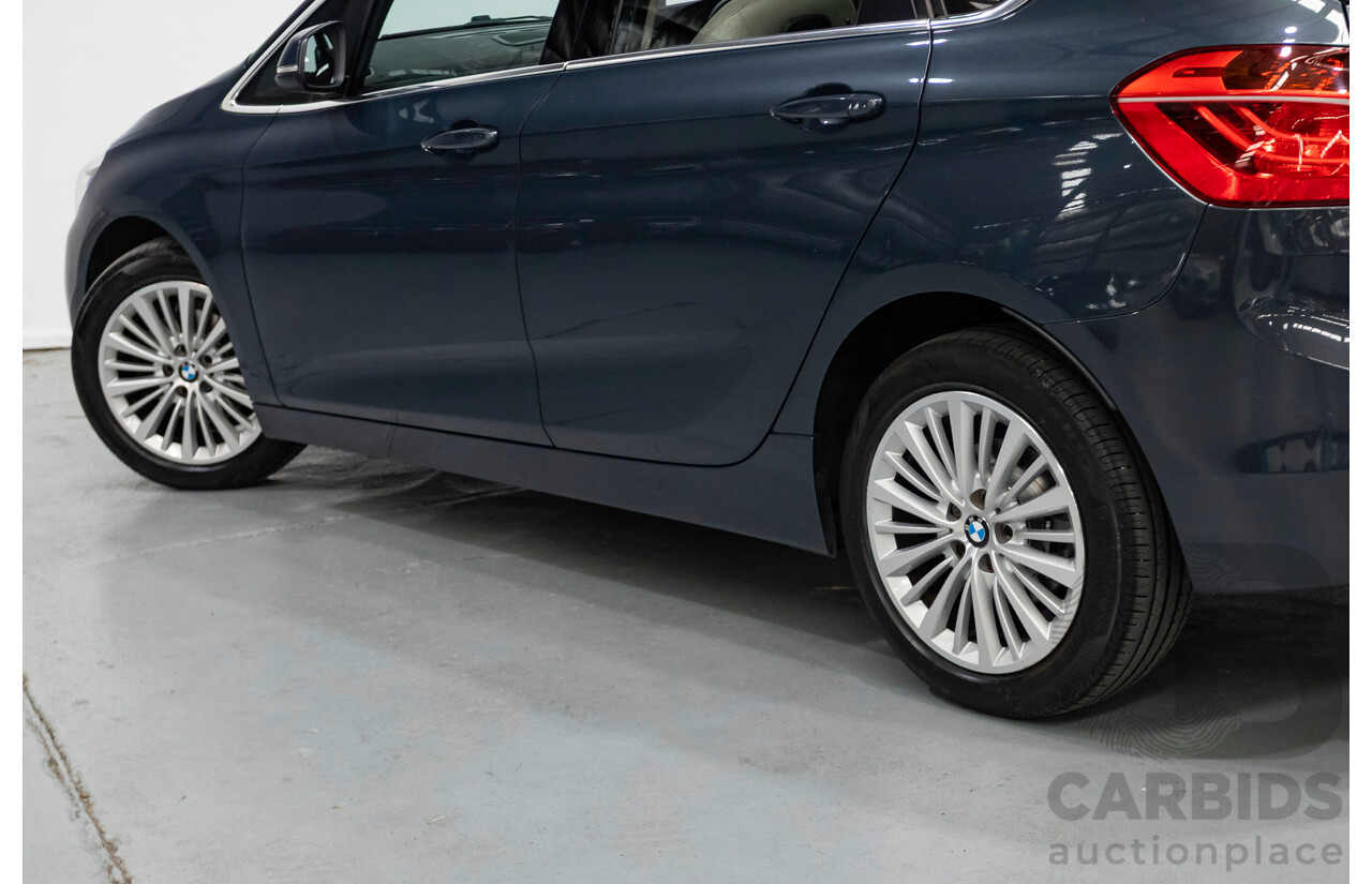 6/2015 BMW 218d Active Tourer Luxury Line F45 4d Wagon Atlantic Grey Turbo Diesel 2.0L