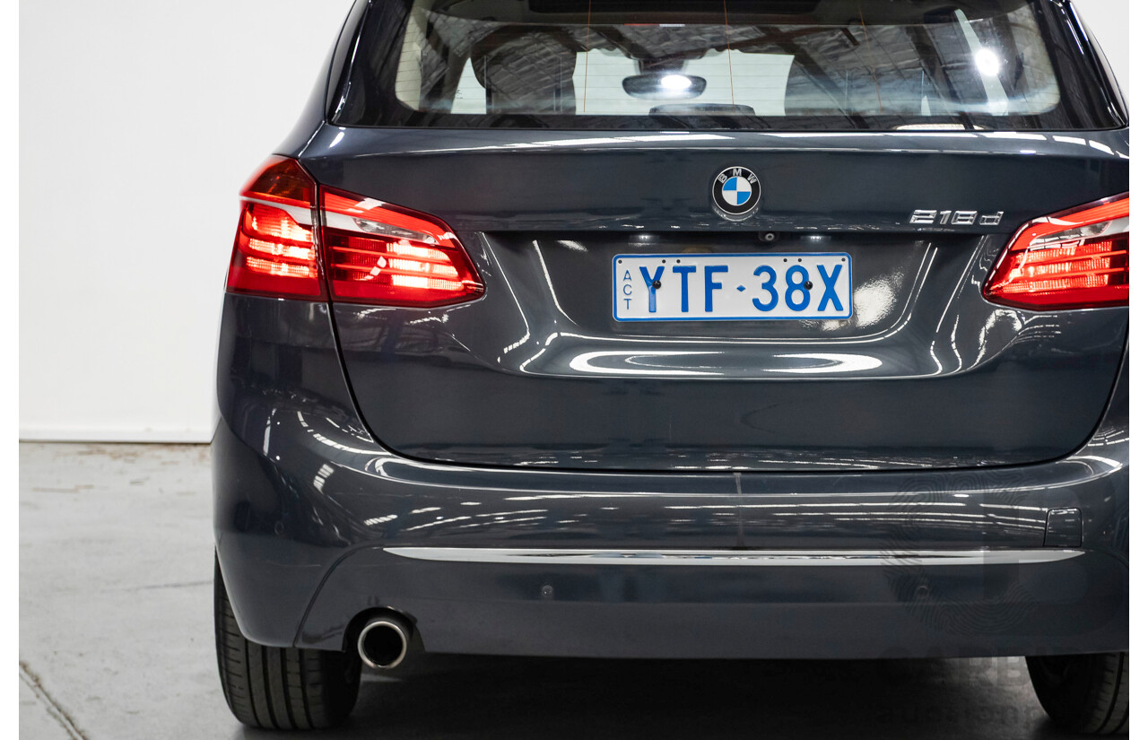 6/2015 BMW 218d Active Tourer Luxury Line F45 4d Wagon Atlantic Grey Turbo Diesel 2.0L