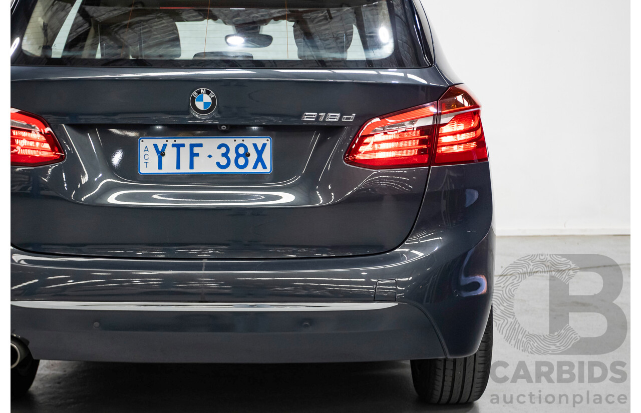 6/2015 BMW 218d Active Tourer Luxury Line F45 4d Wagon Atlantic Grey Turbo Diesel 2.0L