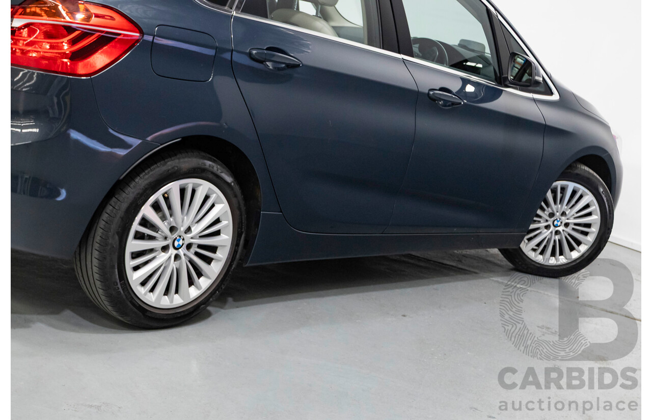 6/2015 BMW 218d Active Tourer Luxury Line F45 4d Wagon Atlantic Grey Turbo Diesel 2.0L