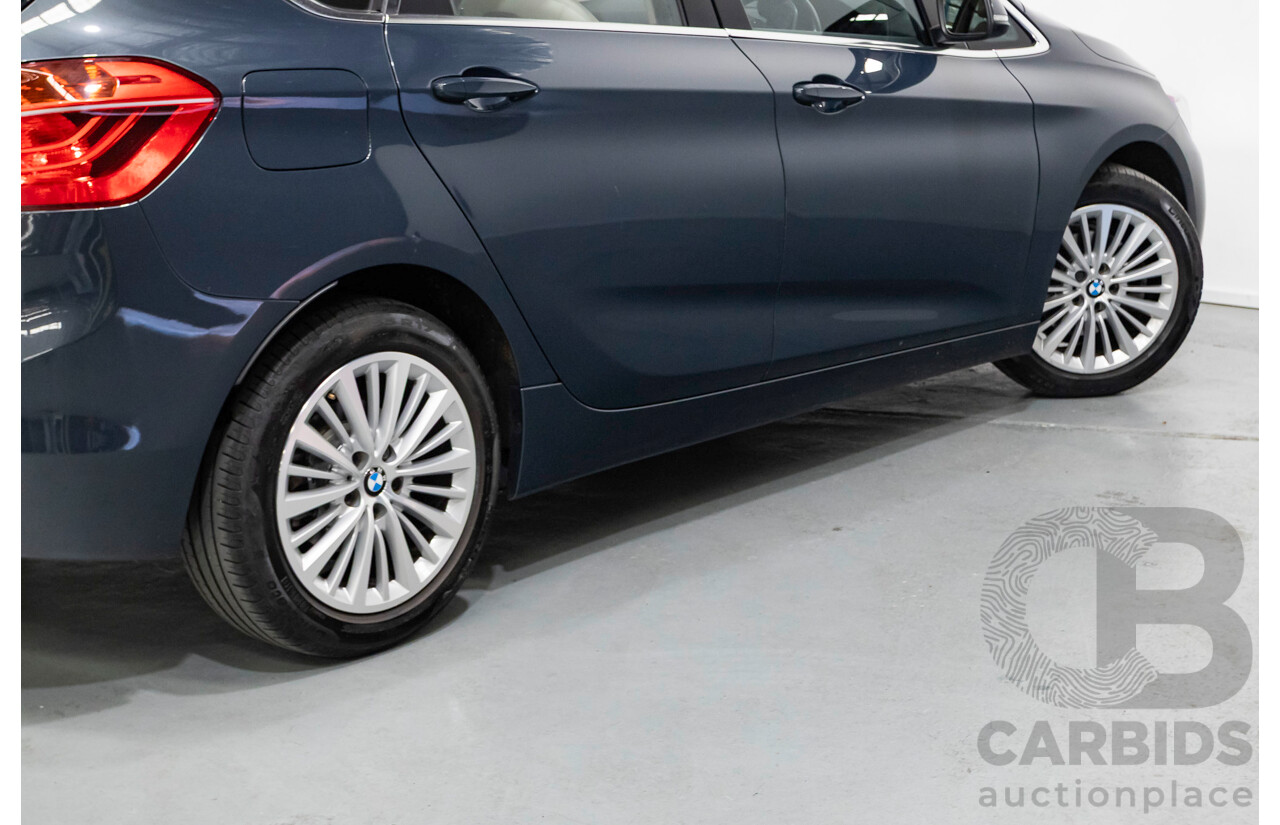 6/2015 BMW 218d Active Tourer Luxury Line F45 4d Wagon Atlantic Grey Turbo Diesel 2.0L