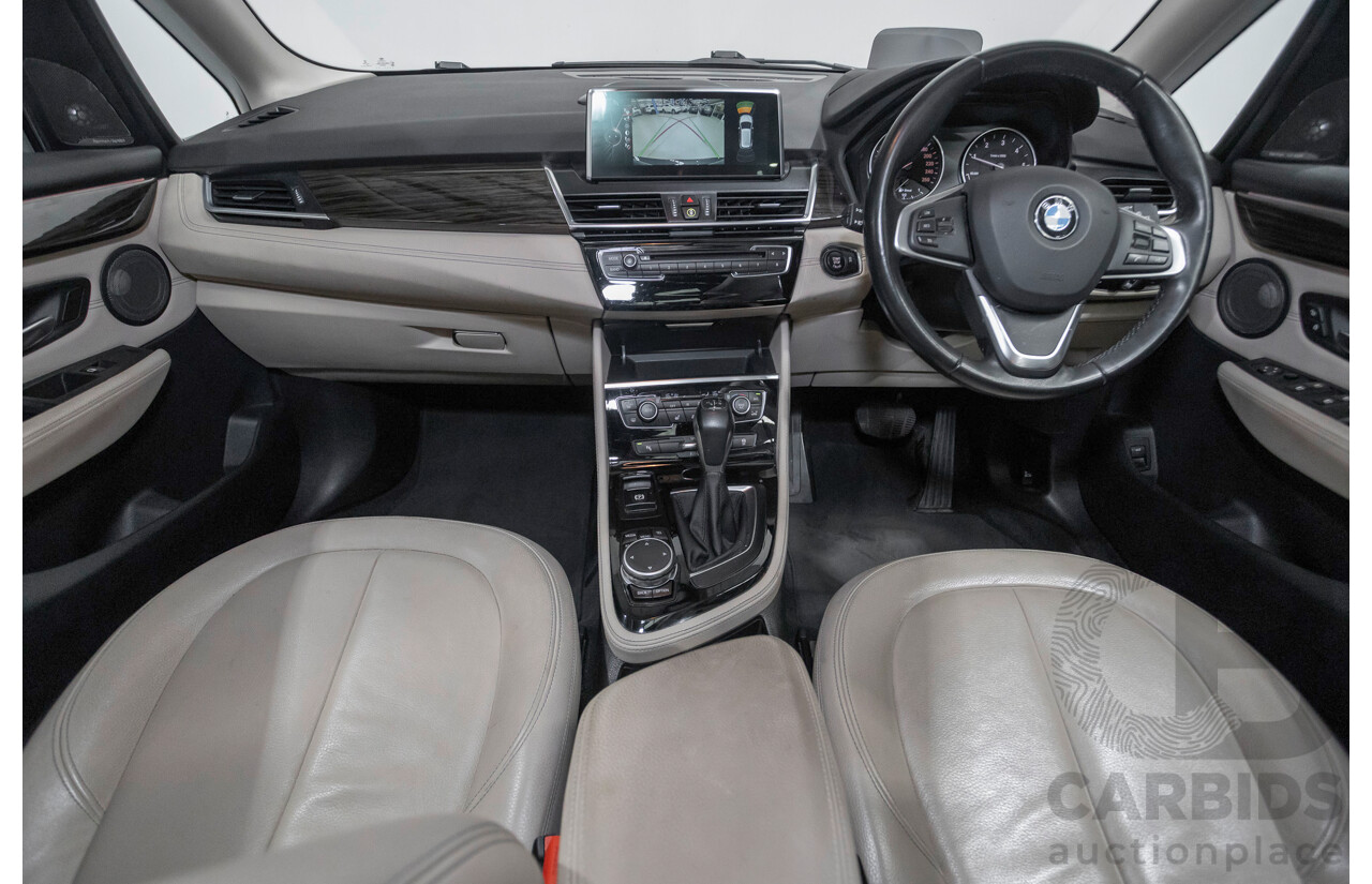 6/2015 BMW 218d Active Tourer Luxury Line F45 4d Wagon Atlantic Grey Turbo Diesel 2.0L