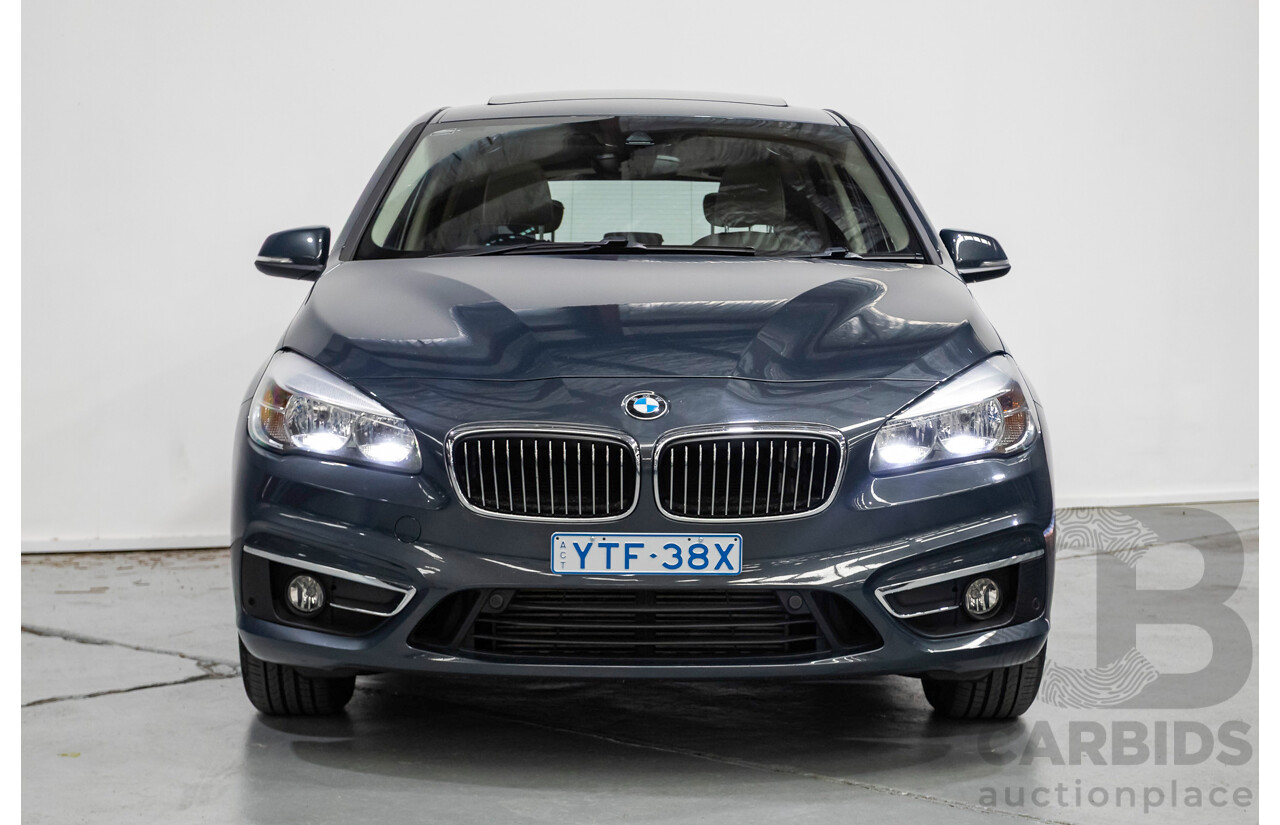 6/2015 BMW 218d Active Tourer Luxury Line F45 4d Wagon Atlantic Grey Turbo Diesel 2.0L