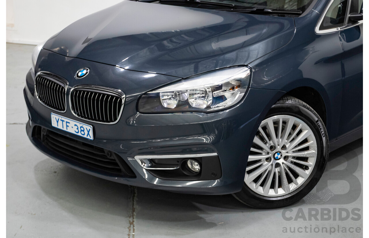 6/2015 BMW 218d Active Tourer Luxury Line F45 4d Wagon Atlantic Grey Turbo Diesel 2.0L