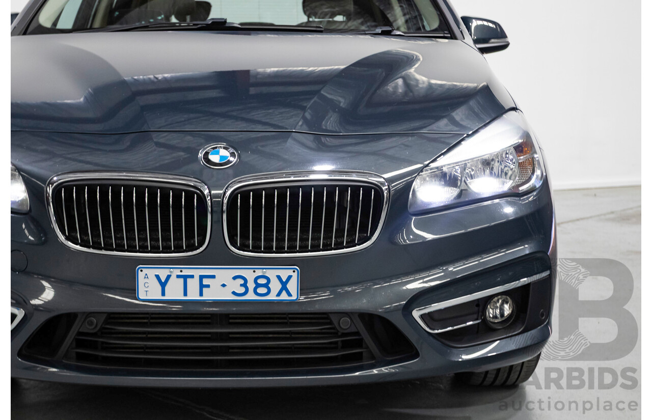 6/2015 BMW 218d Active Tourer Luxury Line F45 4d Wagon Atlantic Grey Turbo Diesel 2.0L