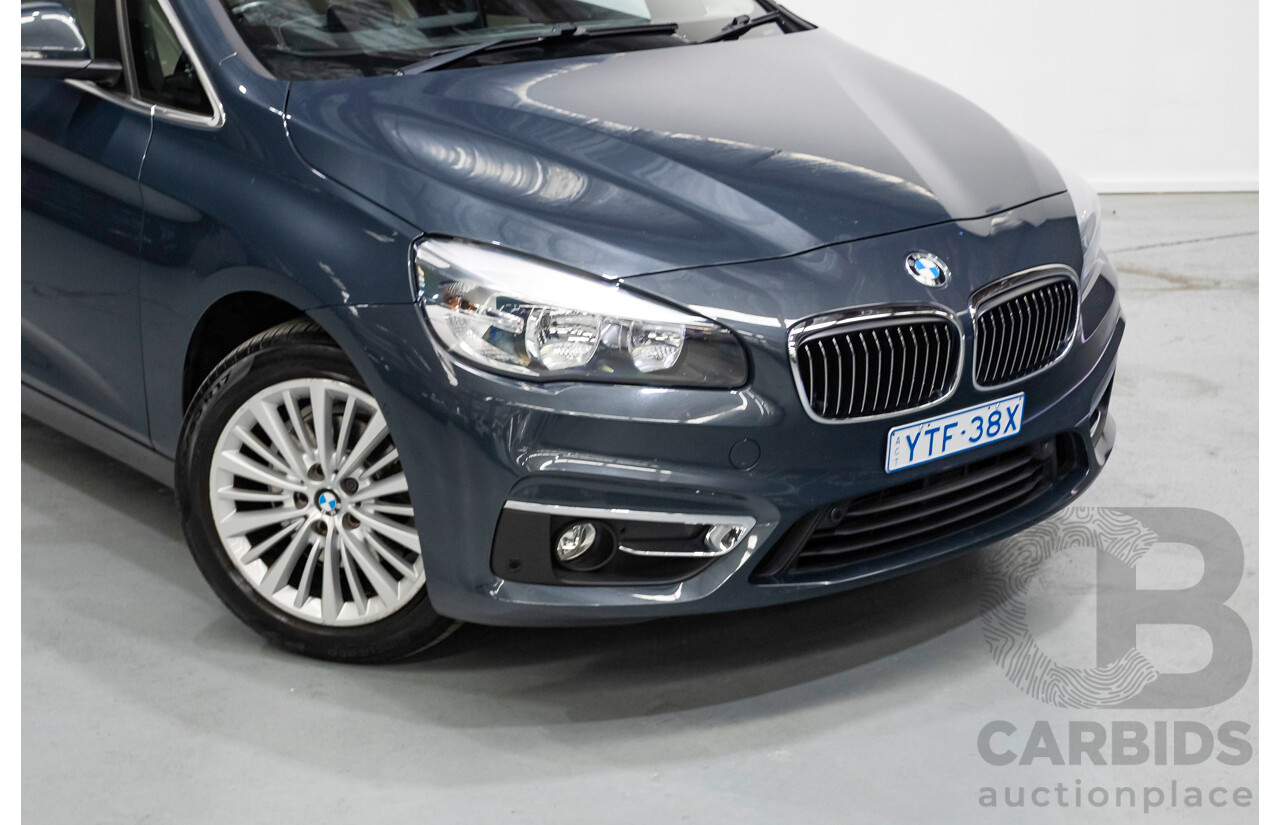 6/2015 BMW 218d Active Tourer Luxury Line F45 4d Wagon Atlantic Grey Turbo Diesel 2.0L