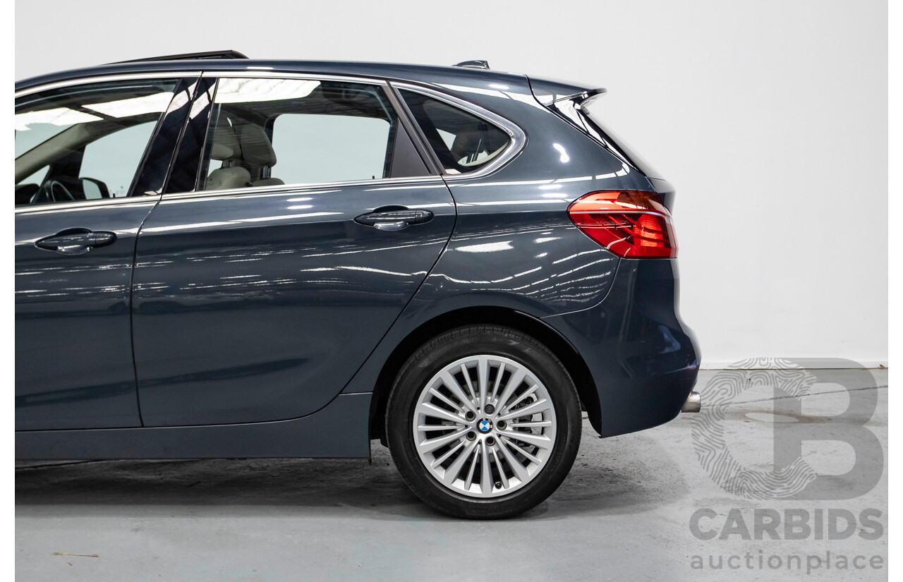 6/2015 BMW 218d Active Tourer Luxury Line F45 4d Wagon Atlantic Grey Turbo Diesel 2.0L