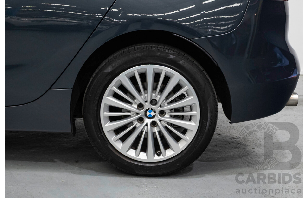 6/2015 BMW 218d Active Tourer Luxury Line F45 4d Wagon Atlantic Grey Turbo Diesel 2.0L