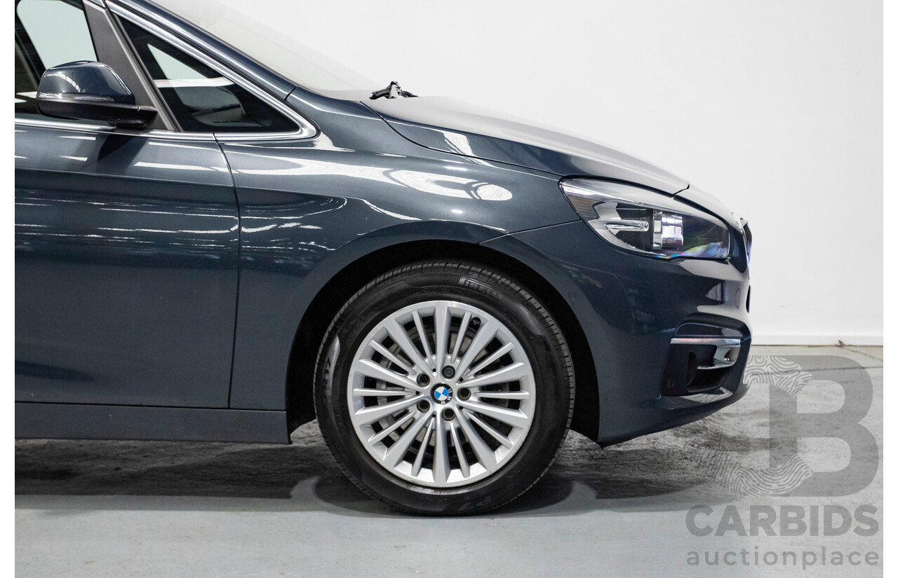 6/2015 BMW 218d Active Tourer Luxury Line F45 4d Wagon Atlantic Grey Turbo Diesel 2.0L