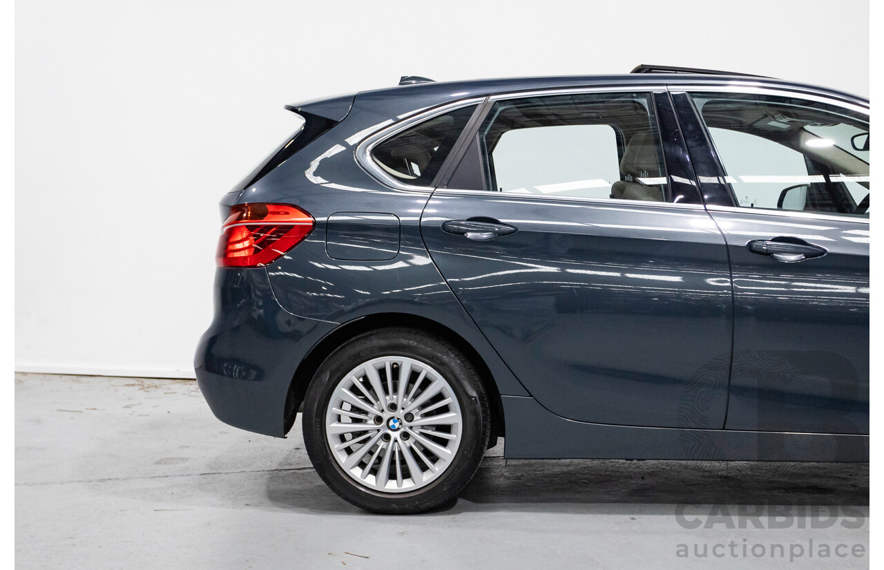 6/2015 BMW 218d Active Tourer Luxury Line F45 4d Wagon Atlantic Grey Turbo Diesel 2.0L