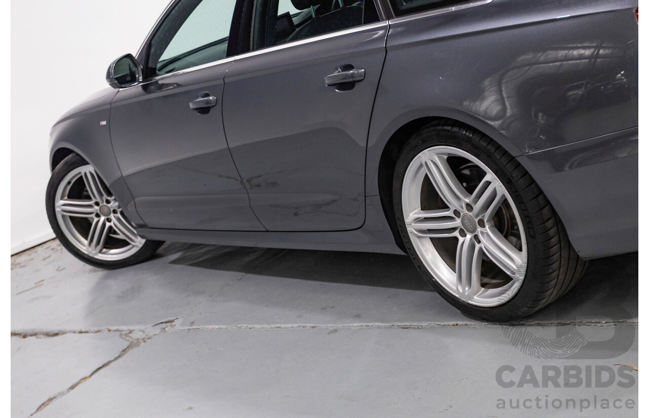 11/2012 Audi A6 S-Line 3.0 TDI Quattro (AWD) 4GL 4d Sedan Daytona Gray Pearlescent Turbo Diesel V6 3.0L