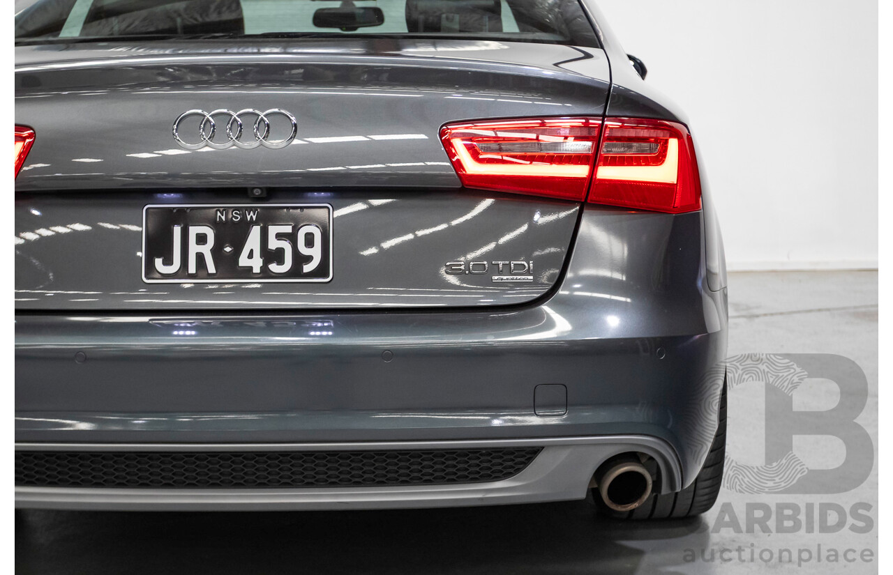 11/2012 Audi A6 S-Line 3.0 TDI Quattro (AWD) 4GL 4d Sedan Daytona Gray Pearlescent Turbo Diesel V6 3.0L