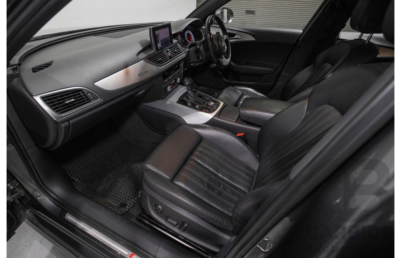 11/2012 Audi A6 S-Line 3.0 TDI Quattro (AWD) 4GL 4d Sedan Daytona Gray Pearlescent Turbo Diesel V6 3.0L