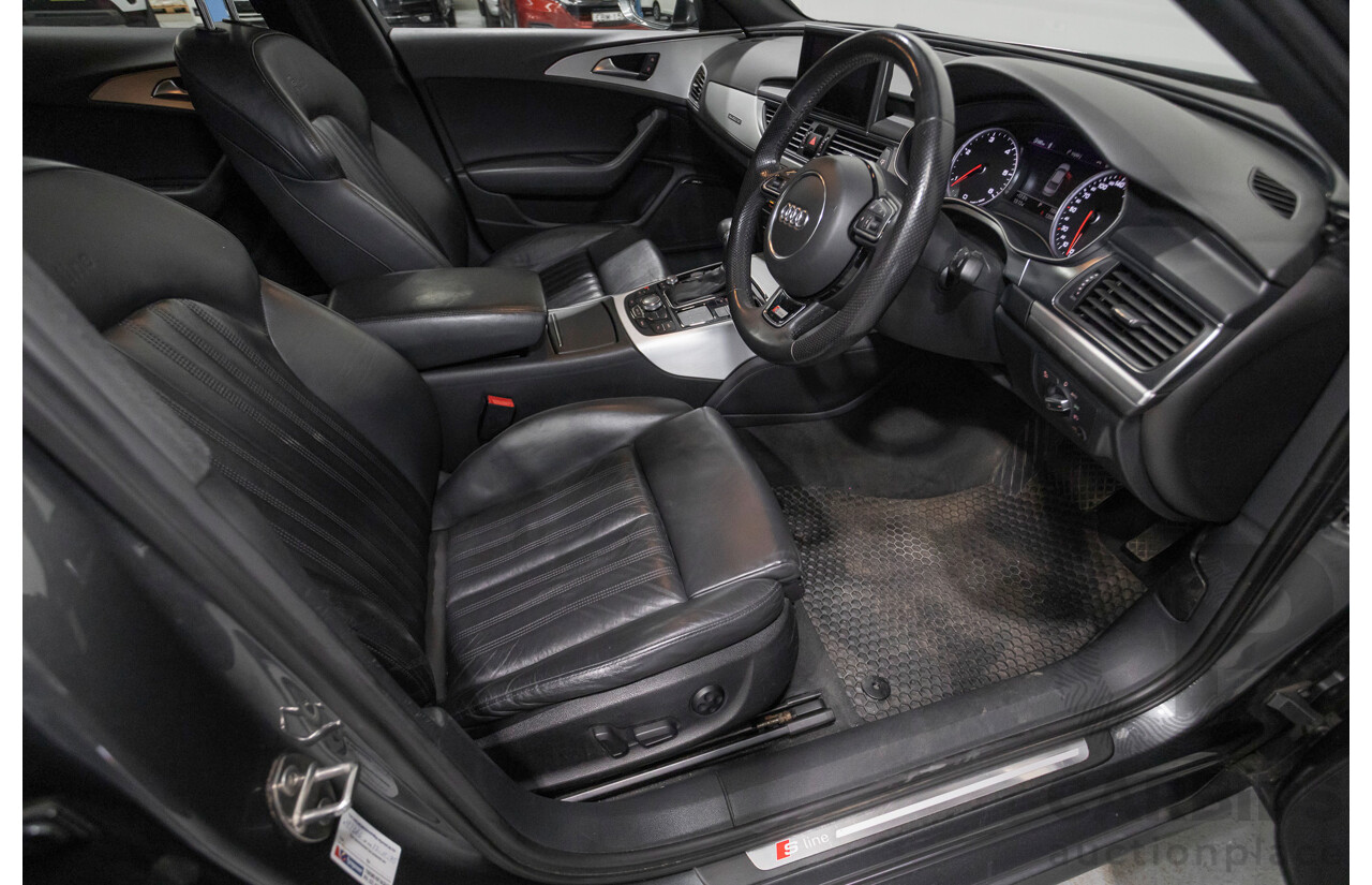 11/2012 Audi A6 S-Line 3.0 TDI Quattro (AWD) 4GL 4d Sedan Daytona Gray Pearlescent Turbo Diesel V6 3.0L