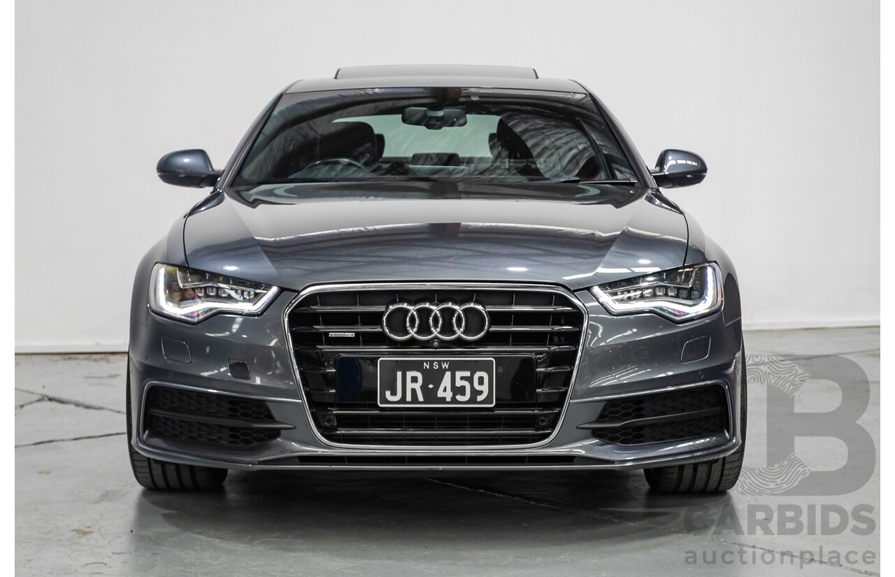11/2012 Audi A6 S-Line 3.0 TDI Quattro (AWD) 4GL 4d Sedan Daytona Gray Pearlescent Turbo Diesel V6 3.0L