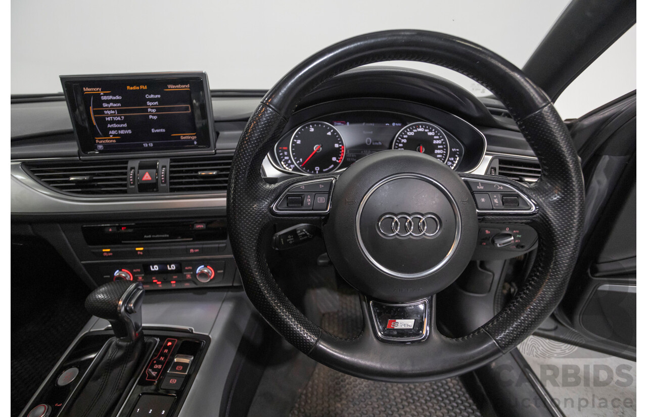 11/2012 Audi A6 S-Line 3.0 TDI Quattro (AWD) 4GL 4d Sedan Daytona Gray Pearlescent Turbo Diesel V6 3.0L