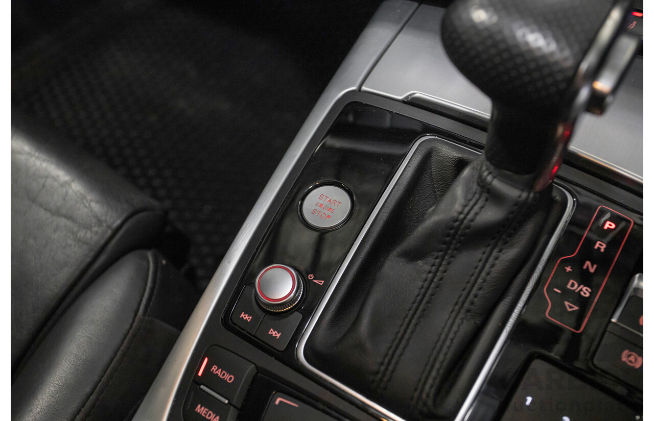 11/2012 Audi A6 S-Line 3.0 TDI Quattro (AWD) 4GL 4d Sedan Daytona Gray Pearlescent Turbo Diesel V6 3.0L