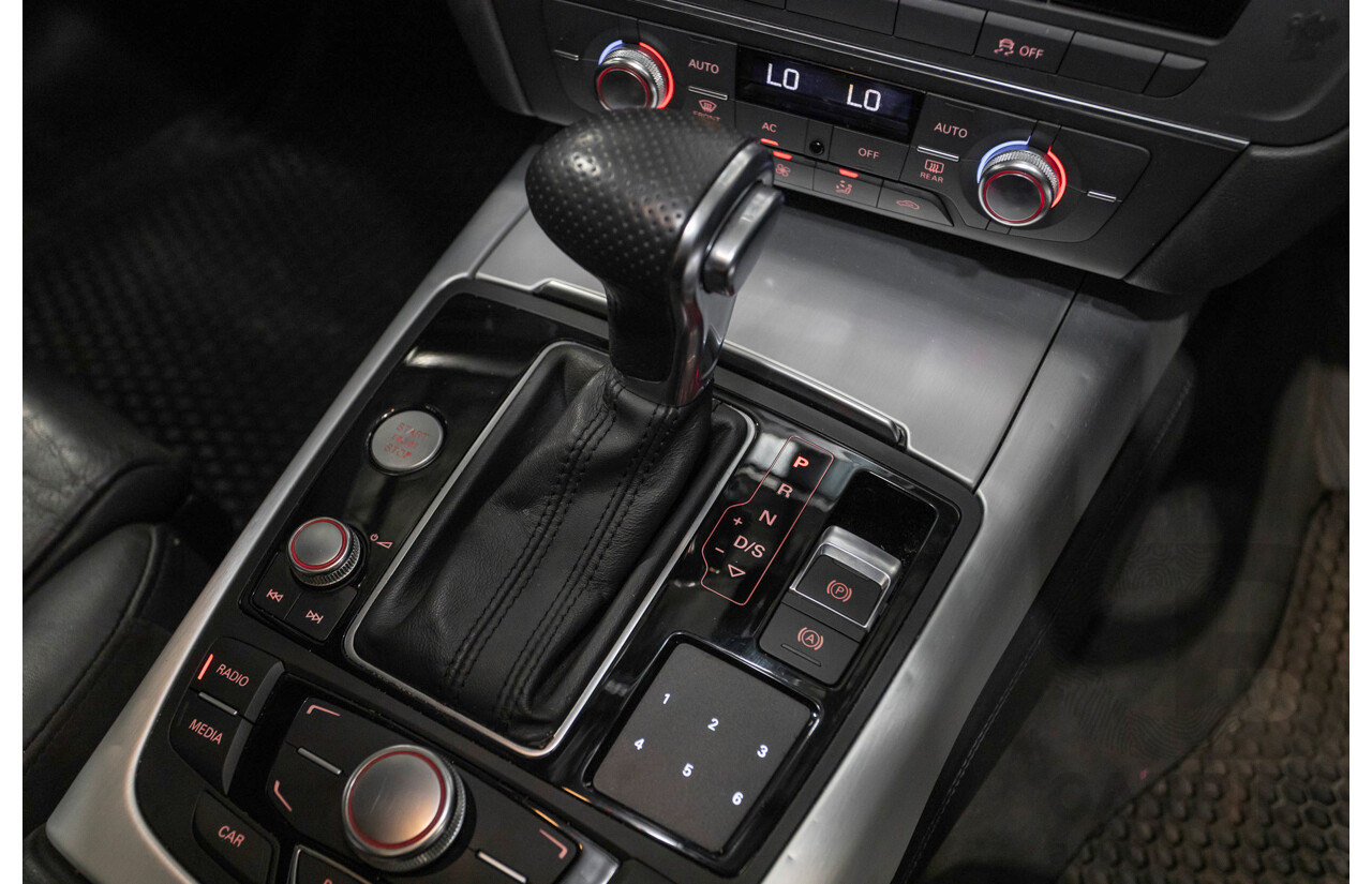 11/2012 Audi A6 S-Line 3.0 TDI Quattro (AWD) 4GL 4d Sedan Daytona Gray Pearlescent Turbo Diesel V6 3.0L