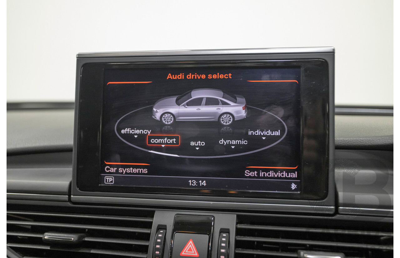 11/2012 Audi A6 S-Line 3.0 TDI Quattro (AWD) 4GL 4d Sedan Daytona Gray Pearlescent Turbo Diesel V6 3.0L