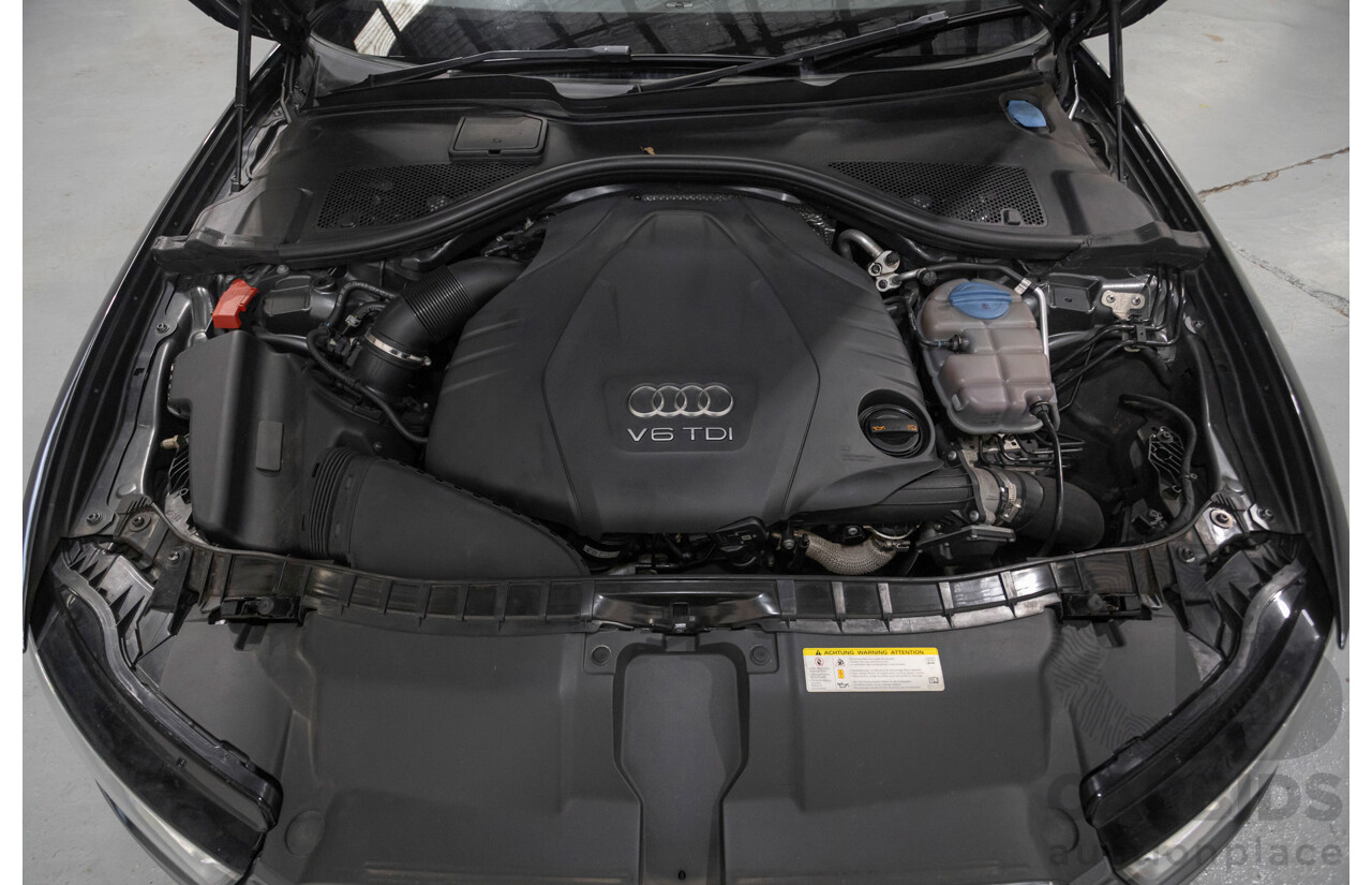 11/2012 Audi A6 S-Line 3.0 TDI Quattro (AWD) 4GL 4d Sedan Daytona Gray Pearlescent Turbo Diesel V6 3.0L