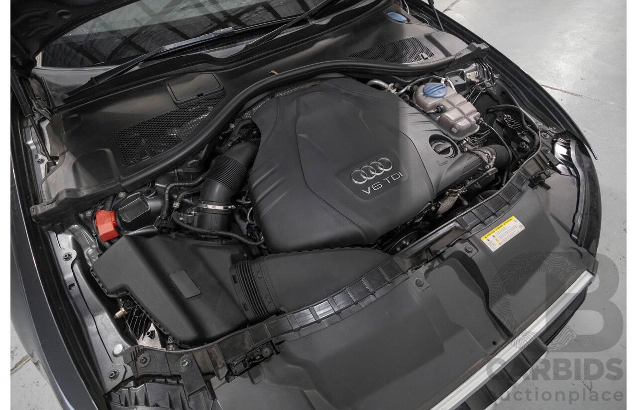 11/2012 Audi A6 S-Line 3.0 TDI Quattro (AWD) 4GL 4d Sedan Daytona Gray Pearlescent Turbo Diesel V6 3.0L