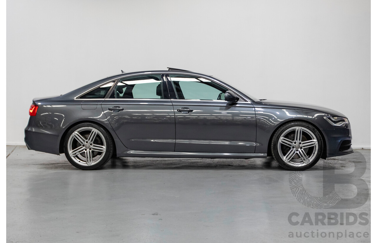 11/2012 Audi A6 S-Line 3.0 TDI Quattro (AWD) 4GL 4d Sedan Daytona Gray Pearlescent Turbo Diesel V6 3.0L